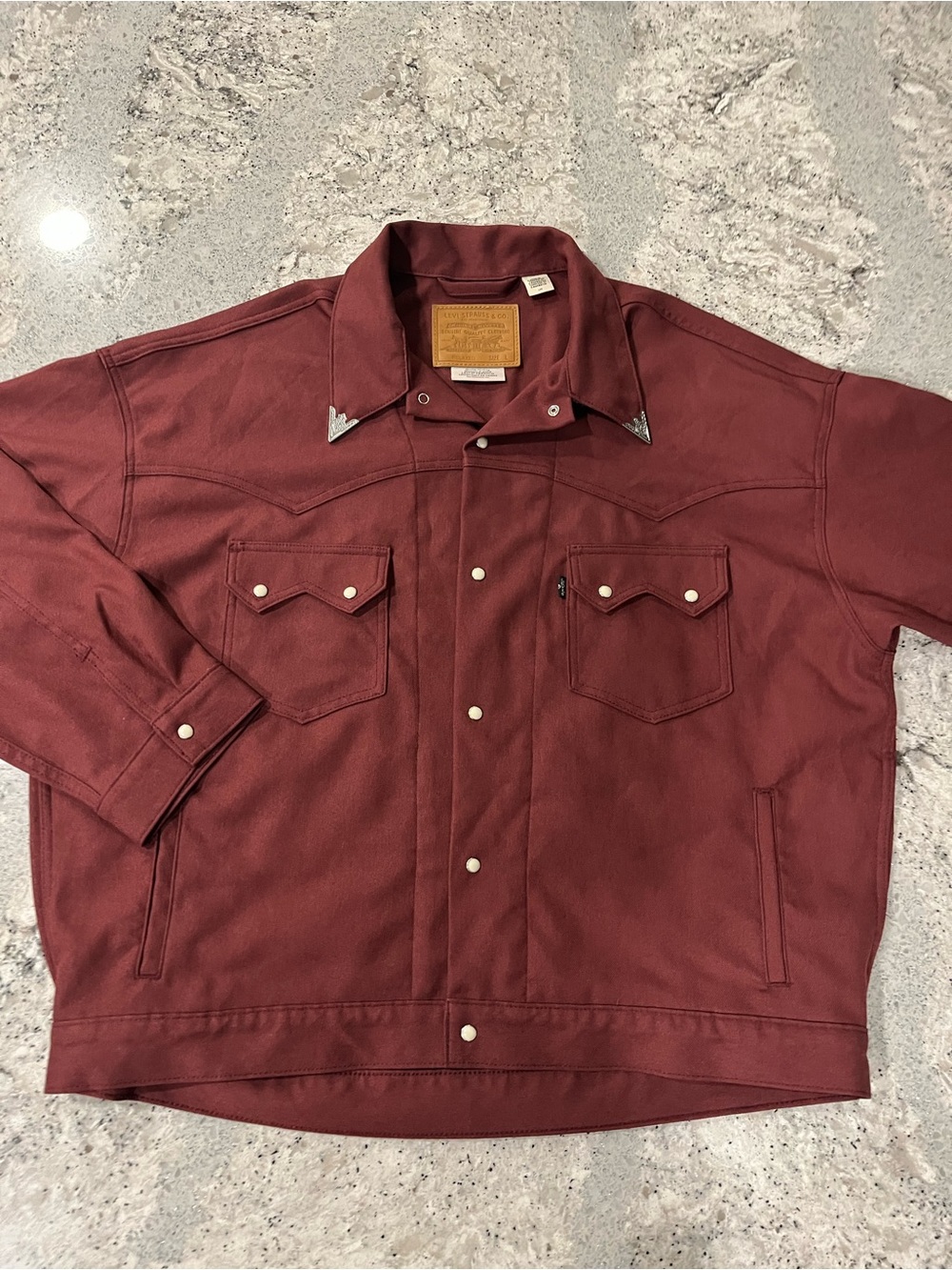 Levi's Men's Maroon Shirt Jacket